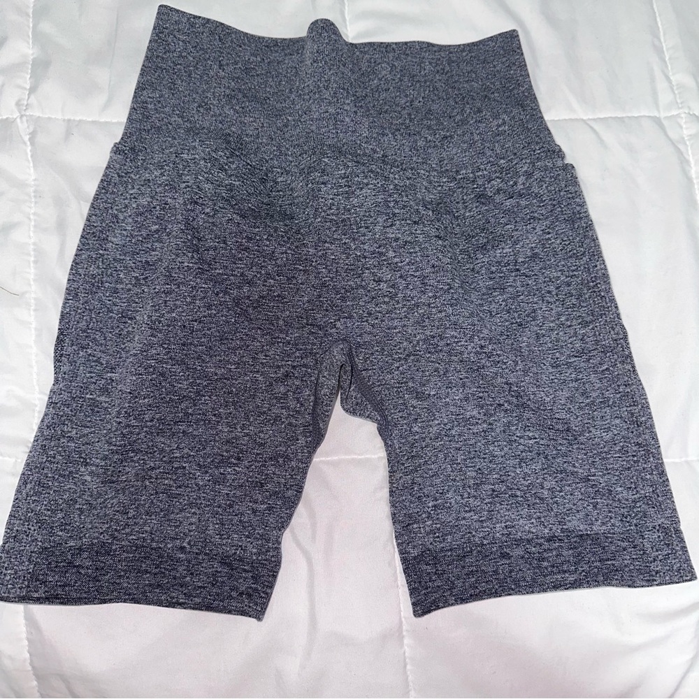 Blue Workout Biker Shorts